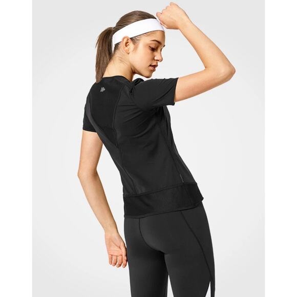 Yvette Women's Black and Lilac Gray Mesh Athletic Tees- Size Small (bundle of 2) - Picture 4 of 10